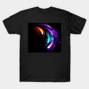 Abstract purple crystal T-Shirt